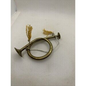 Mini Decorative Brass French Horn Ornament